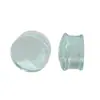 Venda Cruzada Mais Vendida Vidro Natural Transparente Cogumelo Lóbulos da Orelha 6-25mm Hip-Hop Expansão da Orelha Lóbulos da Orelha Joias para Body Piercing