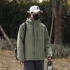 Ropa de asalto exterior transfronteriza para otoño e invierno, capa única para mujer, chaqueta cálida a prueba de viento para hombre con forro extraíble de tres en uno