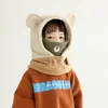 Balaclava Infantil Outono e Inverno Meninos e Meninas Cachecol para Pescoço Chapéu Tudo-em-Um Proteção para Ouvidos À Prova de Vento Quente Cobertura para Pescoço Chapéu Pulôver Tendência
