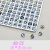 Rhinestones Mixtos K9 de Alta Calidad para Uñas, Imitación Huazi Azul Claro Multifacéticos de Fondo Plano Forma Irregular Granel Brillantes Rhinestones Grandes para Uñas