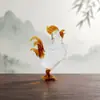 Figuritas del Zodiaco de Vidrio: Rata, Buey, Tigre, Conejo, Dragón, Serpiente, Caballo, Oveja, Mono, Gallo, Perro, Cerdo - Decoraciones de Escritorio de Animales, Regalos Transfronterizos