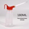 Pistola de bico inclinado transversal tipo 180ml máquina de costura carro de ar plástico transparente mais alta qualidade deformação espessa acessórios de panela de óleo