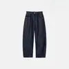 Pantalones Vaqueros Casuales Largos de Moda Versátiles para Hombre Color Original Sueltos Vaqueros Sencillos de Color Sólido Vintage Versátiles