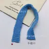 Bufanda Gruesa de Punto con Costuras Visibles, Bufanda Pequeña en Stock, Calentador de Cuello Pequeño Juguete Navideño, Hilo Rayado de Varios Colores
