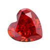Huagang Gem 9A - Joyería de diamantes de alto carbono con corte de flor de hielo Padma en forma de corazón, piedra principal desnuda de circón DIY