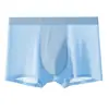 Ropa Interior Masculina de Seda de Hielo Ultradelgada de Verano Fina como Alas de Cigarra Transpirable Sin Costuras Alta Elasticidad Agradable al Tacto Sensación de Piel Desnuda Boxer Briefs