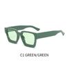 GLAZZY Gafas de Sol Cuadradas Retro Europeas y Americanas Nueva Tendencia Protector Solar Anti-ultravioleta Cuadradas para Conducir Gafas de Sol de Alta Calidad
