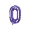Balão de Filme de Alumínio Roxo Branco Verde com Letras em Inglês de 16 Polegadas Balão de Folha de Alumínio com Letras A-Z Layout Criativo Decorativo