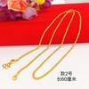 Collar de mujer de latón chapado en oro, collar giratorio para mujer, collar largo de 60 para mujer, collar de dos suéteres para mujer