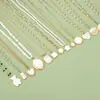 Venta Caliente Transfronteriza Romántico Francés Acero de Titanio Incrustado con Nácar Blanco DIY Moda Colgante Pendientes Collar Joyería Colgante