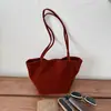 Bolsa de mano estilo coreano, minimalista, de color sólido, gran capacidad, ligera, elegante y moderna, perfecta como bolso de hombro o bolso de axila