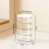 Caja de almacenamiento multicapa para cuentas, codificada por colores, apilable, con tapa, a prueba de polvo, a prueba de humedad, botellas dispensadoras transparentes
