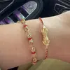 Caperucita Roja Explosiones Cuerda Roja Mazo de Diamantes Pulsera Año Nuevo 2025 Cuerda Roja Delicada Cuerda de Mano Cabello de Una Pieza para Mujer