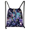 Nova Bolsa com Cordão de Poliéster para Meninas de K-Pop Demon Slayer Transfronteiriça Portátil de Basquete Grande Capacidade Atacado