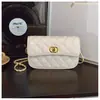 Bolso de Cadena Acolchado de Gama Alta de Nicho 2025 Nuevo Versátil Simple Bolso de Hombro Cruzado Pequeño Cuadrado para Mujer Moda