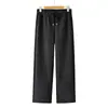Jeans Mom Reto Estiloso Anos 50 Outono/Inverno 2026 Calças Casuais Femininas Roupas para Mulheres de Meia-Idade e Idosas Calças Largas de Perna Larga