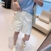 ¡La primavera no es demasiado tarde, shorts cómodos! Pantalones Cortos de Verano 25 Nuevos de Cintura Alta Adelgazantes de Corte A Sueltos de Pierna Ancha Elásticos en Cuatro Direcciones Anti-Arrugas para Mujer