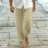 Nuevos Pantalones Sueltos Casuales de Otoño para Hombre, Bragueta Frontal, Cordón, Bolsillo, Pierna Recta, Cómodos, Suaves, Moda de Playa