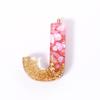 Accesorios de Letras Inglesas con Flores Secas DIY Colgante de Pegamento de Flores Secas Accesorios Regalo de San Valentín Navidad Conmemoración