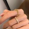 Anillo de jade de estilo chino nuevo de estilo coreano para mujer, estilo lujoso y ligero, moderno, combina con todo, diseño de nicho personalizado, producto nuevo de gran sentido.