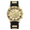 Reloj de Moda para Hombre Más Vendido, Reloj de Pulsera para Hombre con Esfera Grande de Silicona y Tres Ojos, Venta al por Mayor de Fábrica en Stock