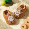 Pequeno Cervo Mili Pelúcia de Inverno Novas Pantufas para Meninas, Desenho Animado Antiderrapante Solado Macio Sapato Infantil para Casa com Tira