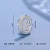 Plata Pura 999 Accesorios para Manualidades Plata Lisa Hecha a Mano Espaciador de Plata 5-8mm Junta Espaciadora de Plata Cuenta Espaciadora Onda de Agua Protección Pulsera Venta al por Mayor