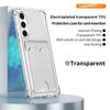 Aplicável Transfronteiriça Capa de Celular Anti-Queda com Airbag nos Quatro Cantos Samsung A17 A56 Suporte de Cartão Galvanizado A37 Inserção de Cartão A24 Capa Protetora