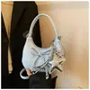 Bolso de mano popular de estrellas plisadas transfronterizo para mujer, nuevo bolso de hombro y bandolera versátil de moda estilo coreano nicho 2026