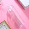 Taza de Plástico de Doble Capa Taza Creativa Transparente con Popote Taza de Popote de Verano Taza de Agua Deportiva Taza de Regalo Se Puede Vender al Por Mayor