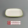 Vajilla Comercial Imitación Porcelana Melamina Tazones y Platos Pequeños, Platos Planos Bicolor, Platos Redondos, Tazones para Sopa, Especialmente Diseñados para Cadenas de Restaurantes de Comida Rápida