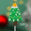 Taza de papel para pastel de Navidad tarjeta de decoración inserción Claus de Papá Noel caja portátil muñeco de nieve alce fiesta feliz festiva enchufe