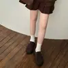 Sapatos Birkenstock de Couro Integral com Solado Grosso para Mulheres, Novo Estilo Primavera 2026, Cabedal Total em Couro Genuíno Casual Retro Mule Sapatos Femininos