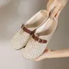 Zapatos de Mujer para Uso Diario Casual, Estilo Verano 2026, Slip-On, Caña Baja, Punta Cerrada, Media Mula, Estilo Pescador, Planos