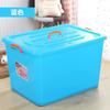 Caja de almacenamiento portátil en stock con logo impreso, plástico al por mayor, caja de picnic, caja de mudanza, organizador de dormitorio, caja de almacenamiento transparente