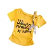 5272# Camiseta de manga curta com design moderno de um ombro, com miçangas, fita fluida e estampa de letras para mulheres, corte justo, valoriza a silhueta, com sutiã embutido, top