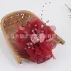 2025 Tul de Nieve Malla Elástica Tocado Corsage de Rendimiento Flor Artificial Flor para Ropa Versátil Color de Exportación Europeo y Americano Completo 1119