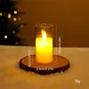 Lâmpada de vela de Natal simulada Lâmpada de vela oscilante com chama de Natal Lâmpada eletrônica Lâmpada de decoração para hotel e casa em estoque