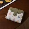 Billetera Casual Japonesa de Gatito para Mujer, Corta, Delgada, Compacta, Apilada, Billetera de Estudiante, Novedad 2025, Linda, de Nicho, Billetera para Monedas