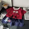 Set de Muñeca de Algodón Puro Ropa de Verano para Niños con Estampado 3D Pantalones Cortos de Bebé Holgados Antibacterianos Ropa de Clase A para Bebés