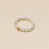 Anel de Prata S925 Nalan Estilo Coreano Simples com Contas Douradas Brilhantes Anel de Contas de Contas Verão Fresco Elegante Joia J9590