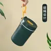 Taza de Desayuno para Estudiantes Taza Portátil de Gachas para Oficinistas con Cuchara Taza de Té Taza con Popote Antiderrames de Acero Inoxidable 304 Taza Práctica