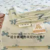 Lençol de Algodão com Toque de Nuvem Grau Mãe e Bebê para Cama de Solteiro ins Pequeno Fresco Algodão Lavado Lençol de Cama de Solteiro/Casal para Dormitório Fronha