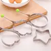 Anillo para huevos creativo de acero inoxidable, molde para huevos en forma de corazón, anillo para huevos en forma de corazón para freír huevos, molde para cocinar huevos al vapor