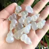 Pingente de Cabacinha de Ágata Natural, Cabacinha de Calcedônia Branca Não Porosa, Acessórios para Joias DIY de Jade, Peças Soltas Personalizadas no Atacado