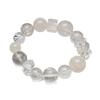 [Yu Lu Qing Huan] Pulsera de Cristal Blanco Natural para Mujer, Copo de Nieve Fantasma Blanco Asai Blanqueamiento Moda Pulsera al por Mayor