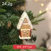Pingentes de Natal de plástico dourado galvanizado transfronteiriços, pingentes de árvore de Natal de desenho animado de alta qualidade, decorações de festa, enfeites de janela