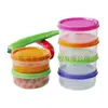 Minicongelador redondo para microondas, caja de plástico para suplemento alimenticio PP de tres colores, 150 ml