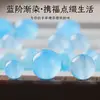 Cuentas sueltas de cristal de aguamarina natural 7A, cuentas redondas para joyería hecha a mano DIY, pulsera, collar, materiales para pulsera de una sola cuenta o múltiples cuentas
