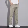 Pantalones Casuales de Verano para Hombre Paul Finos Holgados Transpirables Elegantes Pierna Recta Elásticos Cómodos Versátiles Pantalones de Vestir